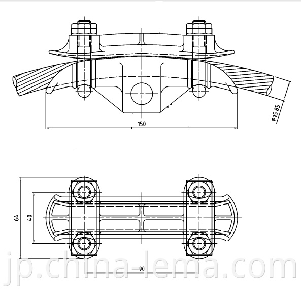 Size of clamp